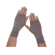 PK18A19HX Frauen Cashmere Kint Halb fingerlose Handschuhe Loch Handschuhe